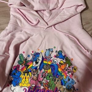 Vestments pink sweatshirt hoodie oversized - M